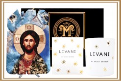 CUSTOM HAMPER - ORTHODOX ICON & LIVANI CHRISTMAS STARS