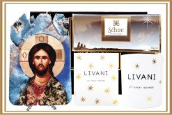 CUSTOM HAMPER - ORTHODOX ICON & LIVANI CHRISTMAS STARS