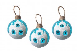 GREEK CHURCH 5.5CM BAUBLES