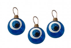 NAVY BLUE EVIL EYE BAUBLES