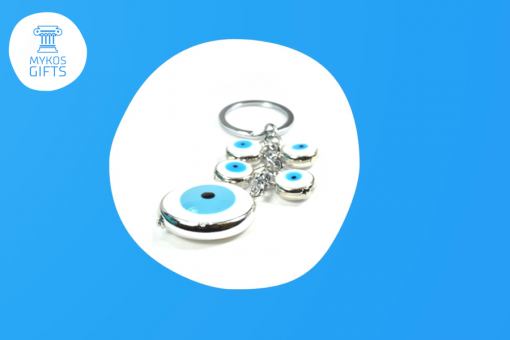 5 PIECE EVIL EYE KEYRING