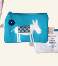 Blue Donkey Coin Purse