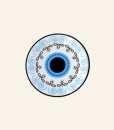 Evil Eye Blue Plexiglass Magnet