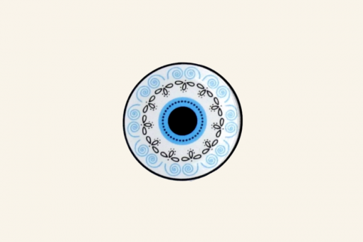 Evil Eye Blue Plexiglass Magnet