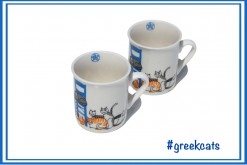 GREEK CATS ESPRESSO CUPS