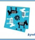 GREEK DONKEY GREETING CARD