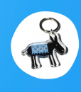 GREEK DONKEY PLEXIGLASS KEYRING