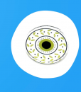 GREEK GREEN OLIVE EVIL EYE PLEXIGLASS MAGNET