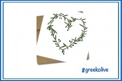 GREEK OLIVE GREETING CARD