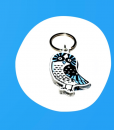 GREEK OWL PLEXIGLASS KEYRING