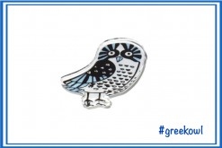 GREEK OWL PLEXIGLASS MAGNET