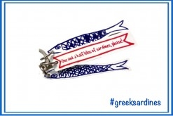 GREEK SARDINES ONE AND A HALF KILO PLEXIGLASS KEYRING
