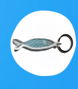 GREEK SARDINES PLEXIGLASS KEYRING