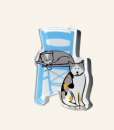 Greek Cat Plexiglass Magnet