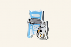 Greek Cat Plexiglass Magnet