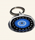 Navy Blue Evil Eye Keyring