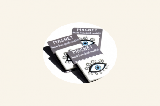 Pretty Evil Eye Marble Magnet