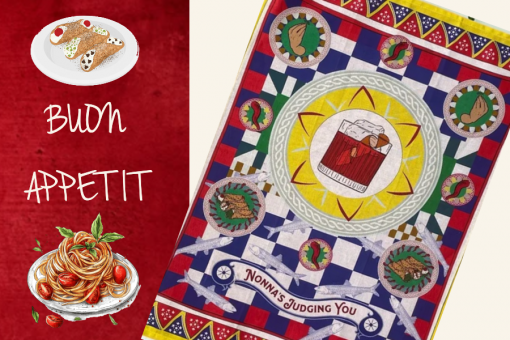 Dolce & Salato Tea Towel