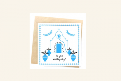 Greek Church Wedding Greeting card