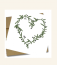 Greek Olive Heart Greeting Card