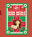 buon natale tea towel panettone christmas